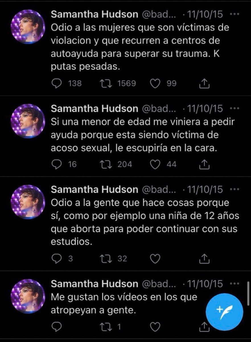 InvIngeniero's tweet photo. @comentemoslo Samantha Hudson es uno de los personajes más repugnantes de la comunidad LGBT🏳️‍🌈

No sé como el resto de personas del colectivo le permiten dar estos discursos y encima creerse moralmente superior a nadie

A mi me daría vergüenza ajena que un infraser así me representase https://t.co/MWBQnvMSkV