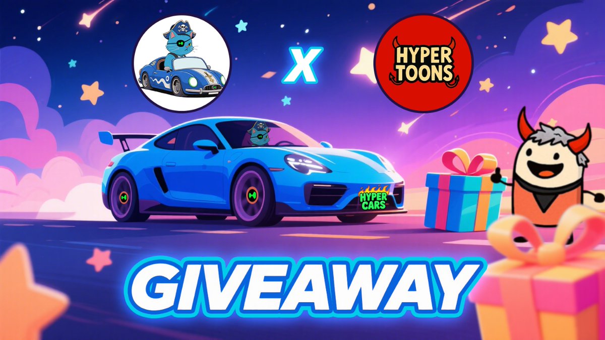 HyperCars (@hypercarsevm) on Twitter photo 📢 Partnership Announcement 📢
We’re excited to announce our collaboration with <a href="/hypertoons_hl/">HyperToons</a>!
🎁 We’re giving away 20 WL spots and 8 OG spots in this post!
Like, retweet, and drop your Hyper EVM address to join the giveaway.
#HyperEVM #NFT #Freemint #GameFi 📢 Partnership Announcement 📢
We’re excited to announce our collaboration with <a href="/hypertoons_hl/">HyperToons</a>!
🎁 We’re giving away 20 WL spots and 8 OG spots in this post!
Like, retweet, and drop your Hyper EVM address to join the giveaway.
#HyperEVM #NFT #Freemint #GameFi