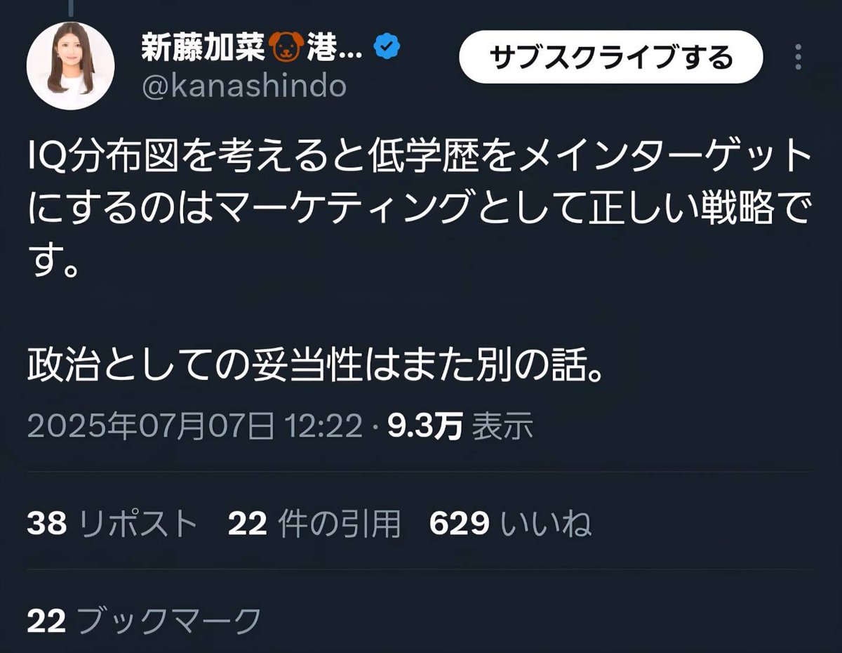 geinowriter's tweet image. 【政治評論 新藤加菜区議の差別思想】
民主主義を侮辱する品性
区議 新藤加菜氏が、参政党支持者に対して放った発言が、今、ネット上で大きな怒りを呼んでいる。
参政党を正当に検証し批判しているもの達にとっても非常に迷惑な行為である。…