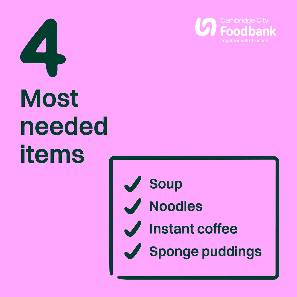 From April 2024 to March 2025, our Foodbank issued 17,919 emergency food parcels with almost 7,000 going to children. 

To help us support those experiencing hardship, please visit: cambridgecity.foodbank.org.uk/donate 💚

#Cambridge #Foodbank