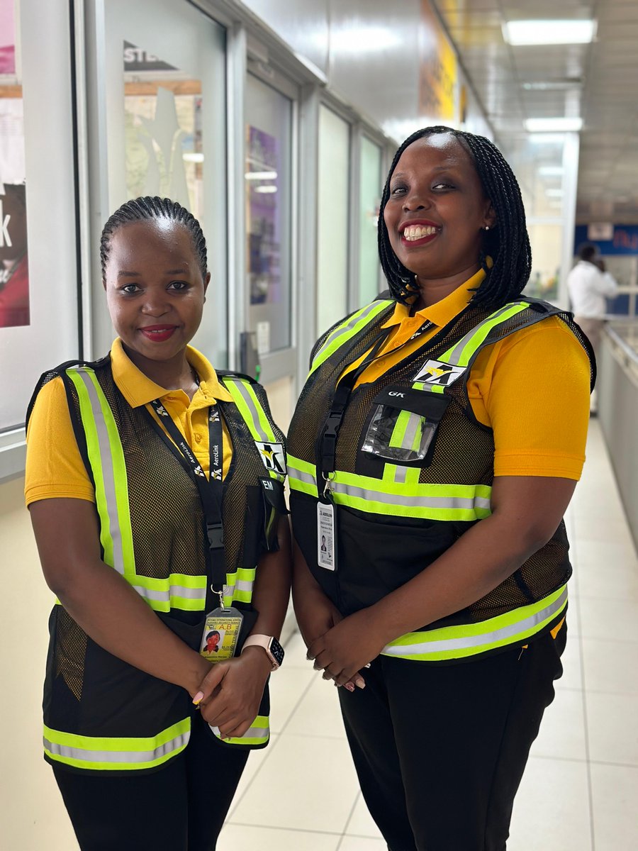 Your safari checklist:
✅ Binoculars
✅ Camera
✅ A flight with the friendliest crew!
Grace &amp; Marion are part of the team making sure your trip is epic from the start. 
#Aerolink #SafariReady #SafariTime #TravelGoals #FlyThePearl