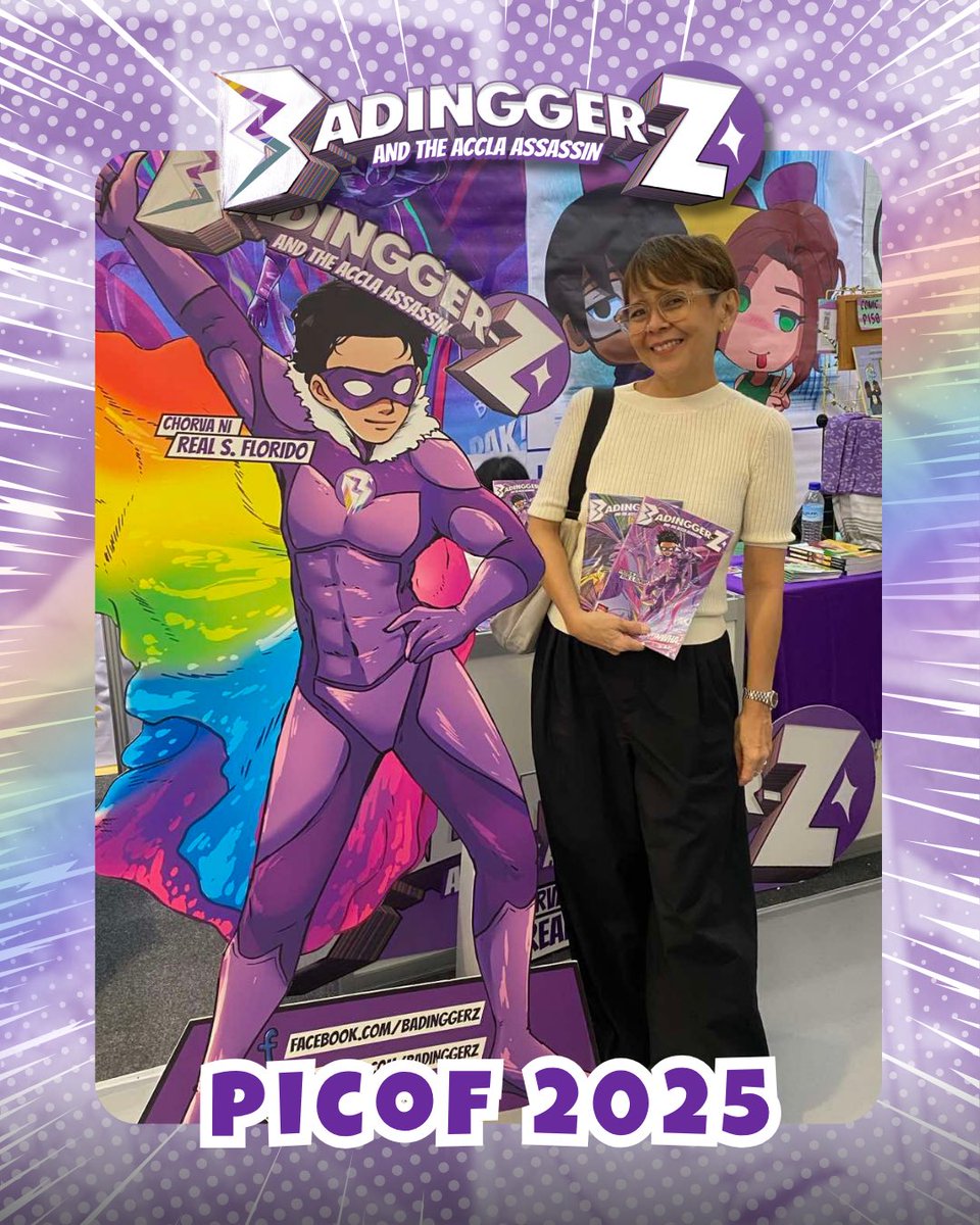 badingger_z's tweet photo. Thank you sa mga accla na gumora with us noong July 5 and 6 at SM Megamall, Megatrade Hall 2 for #PICOF2025!
SEE YA SOON!
#Badinggerz #PICOF2025 #FilipinoComics #QueerHeroes https://t.co/HZhW3d681p