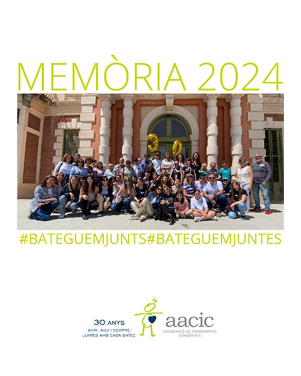 Un any més, compartim tot el que hem fet durant el 2024 per acompanyar els infants i adolescents que tenen una #cardiopatiacongènita i les seves famílies.⁣⁣
⁣⁣
📄 Llegeix la memòria 2024de l'Associació de Cardiopaties Congènites⁣⁣➡️ ⁣⁣aacic.org/wp-content/upl…