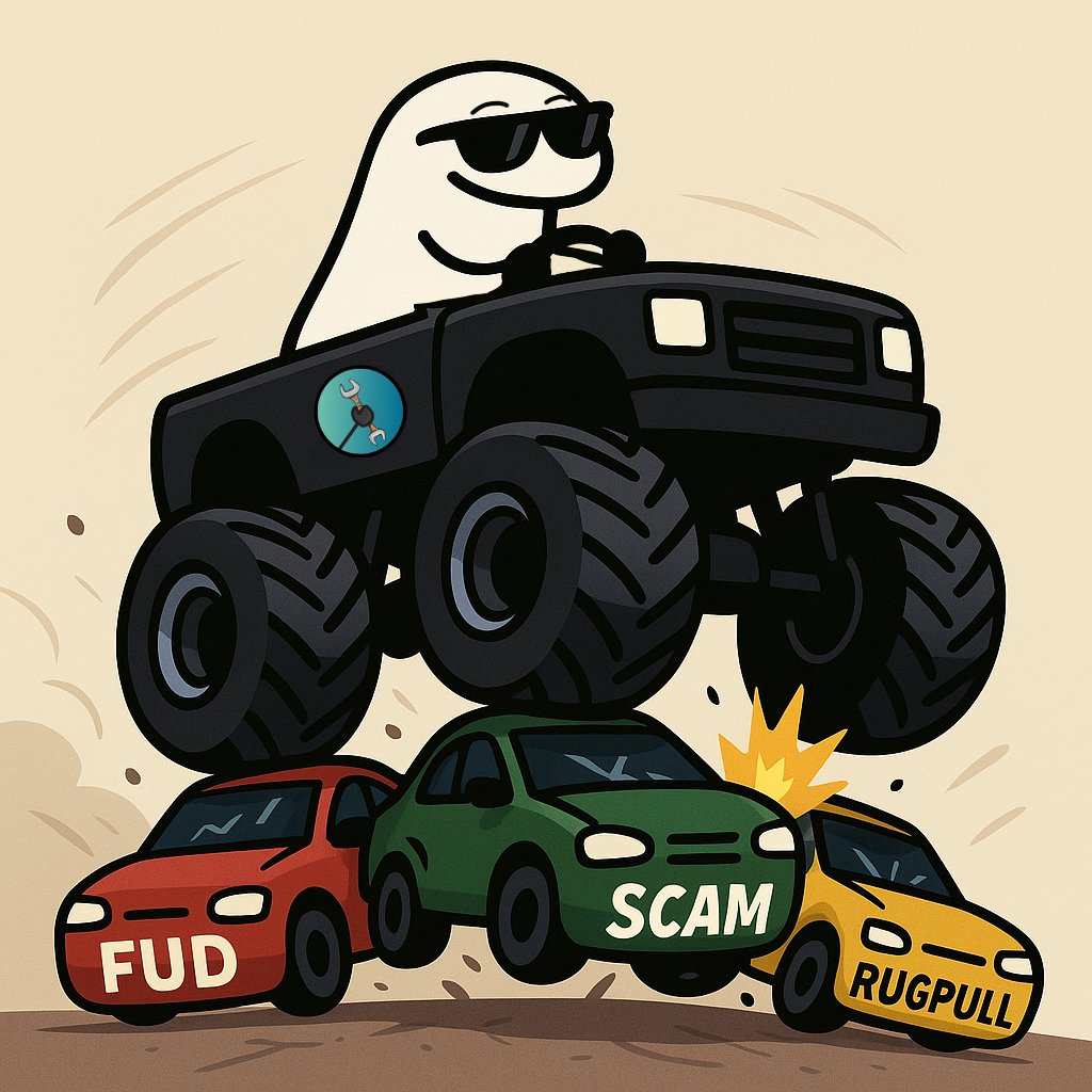 RezSoufi's tweet image. 🚜💥 Crushing FUD. Smashing SCAMs. Destroying RUGPULLs.
This isn’t just a coin — it’s a movement.
Built on trust, driven by community, and fueled by purpose.

🔥 The road is ours.
🛠️ Stay strong. Stay real.
#Solana #CryptoWarrior #NoFudZone #RugPullProof #SolanaCommunity #NextBig