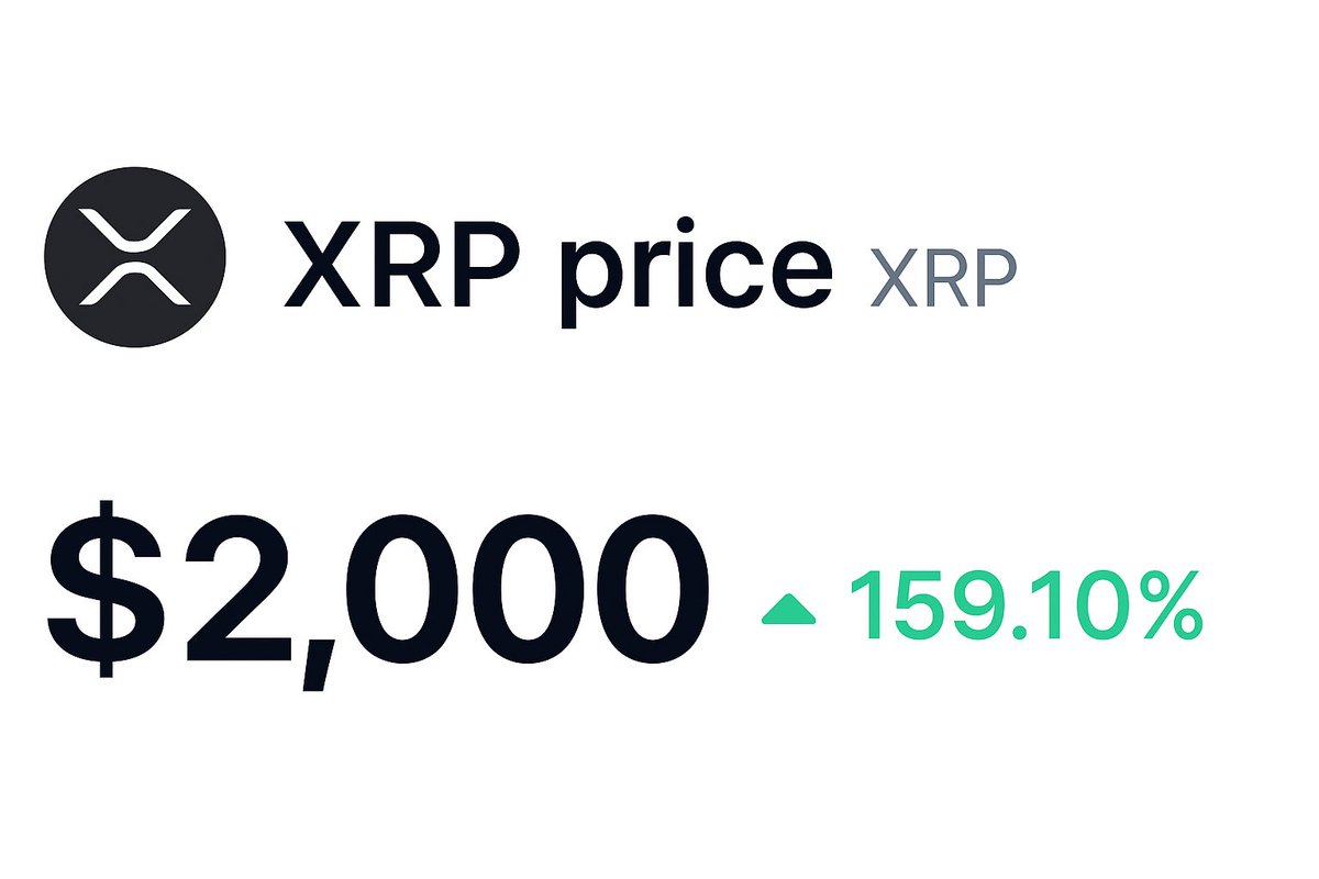 You wake up tomorrow and #XRP is $2,000 What will you do?🤔