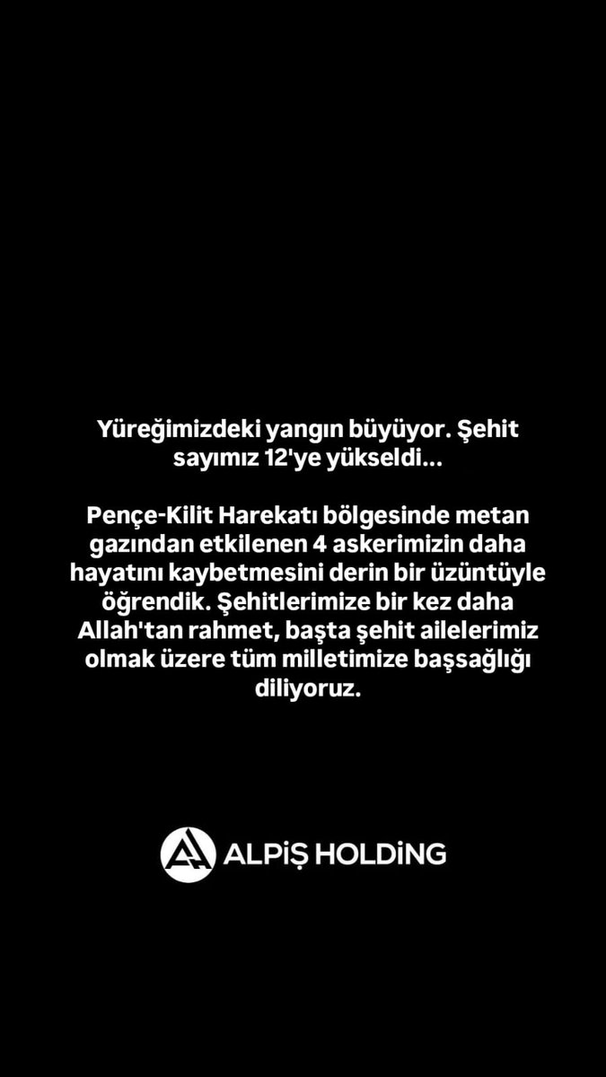 Yüreğimizdeki yangın büyüyor. Şehit sayımız 12'ye yükseldi...