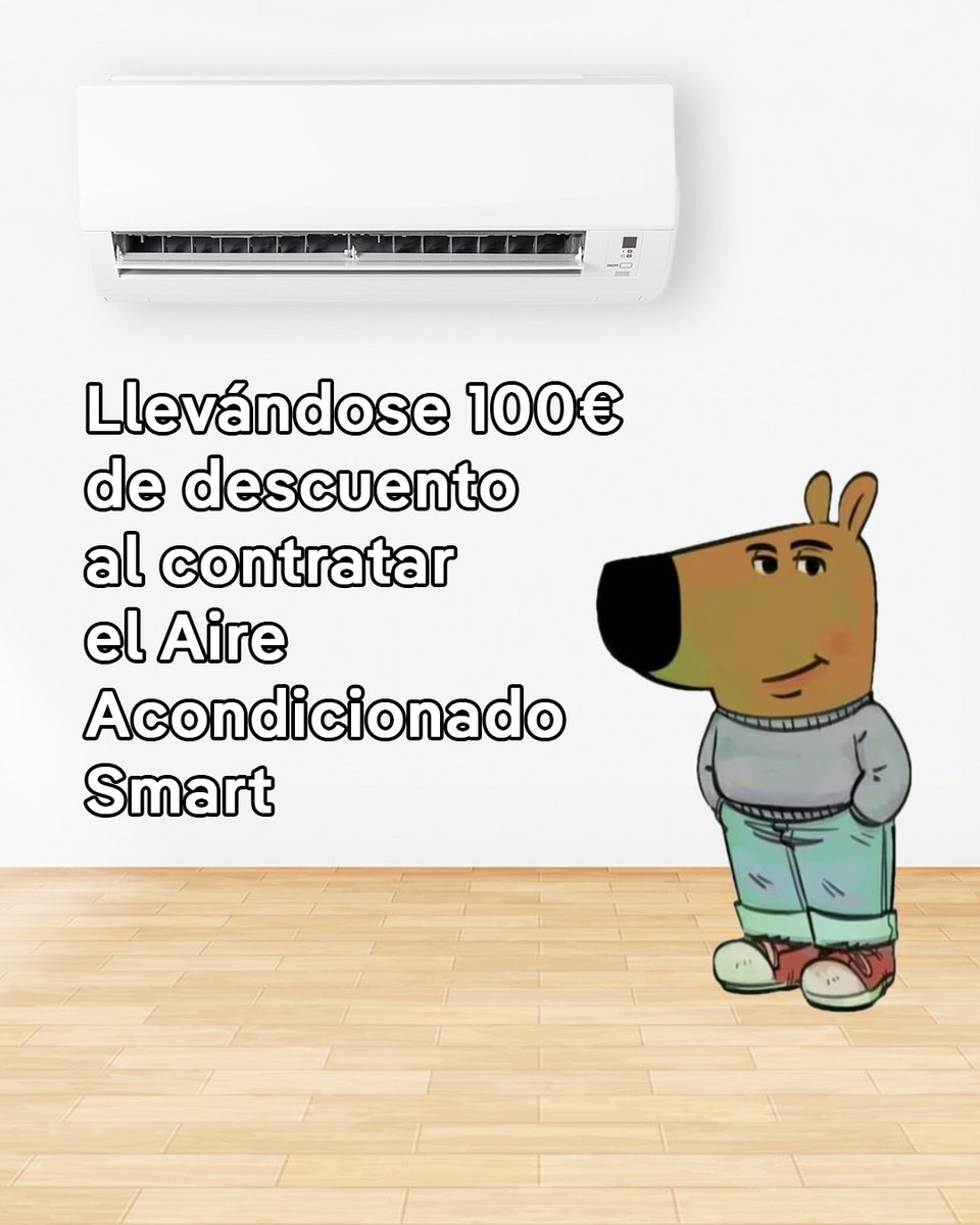 Iberdrola Clientes (@tuiberdrola) on Twitter photo Venga, corre a contratar el Aire Acondicionado Smart antes del 15 de julio que te damos 100€ de descuento aunque seas del team calor 🥵
iberdrola.es/smart-clima/ai… Venga, corre a contratar el Aire Acondicionado Smart antes del 15 de julio que te damos 100€ de descuento aunque seas del team calor 🥵
iberdrola.es/smart-clima/ai…