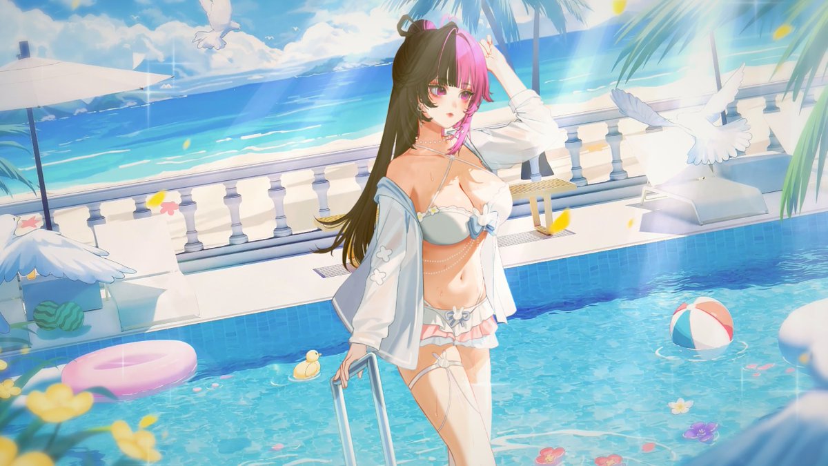 颱風天就是要游泳
同款衣服背景代購中...(贈shoost濾鏡檔