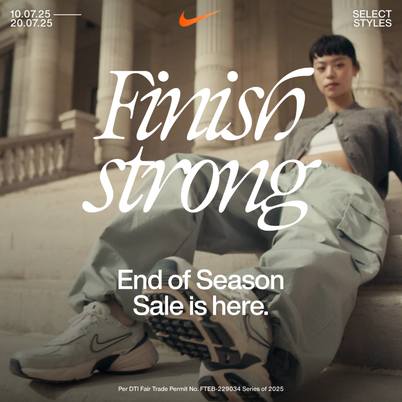 Nike's tweet photo. End the season with a bang—score up to 55% off select styles. Sale ends 20 July.