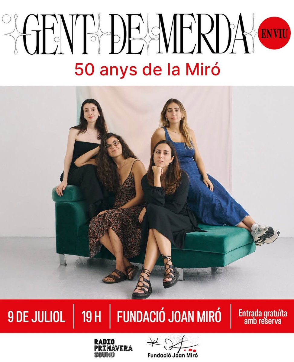 Aquest dimecres fem l’últim directe de la temporada! Serà a la <a href="/fundaciomiro/">Fundació Joan Miró, Barcelona</a>. Aprofitarem que l’edifici del mestre està d’aniversari per parlar de celebracions i homenatges, saturació o gaudi!

L’entrada és gratuïta i podeu reservar-la aquí 👉 feverup.com/m/386315/ca