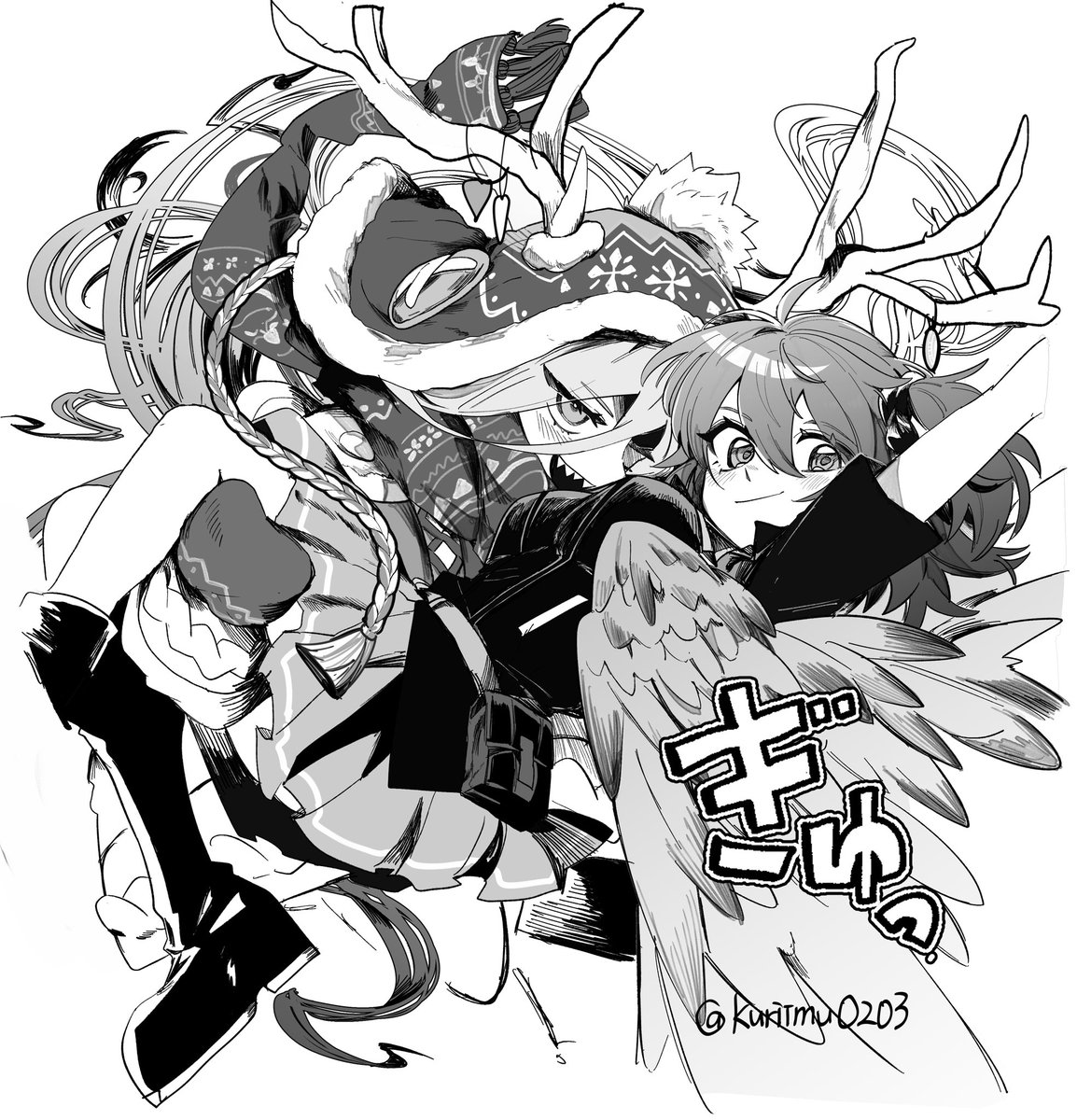 今まで描いてきたロウヒちゃんとぐだ子シリーズ
基本的に距離近い仲良し
どの抱え方がいいかな...🥰🥰 