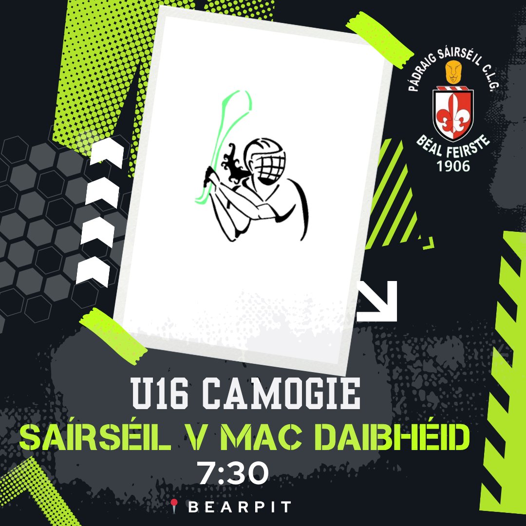U16 start the week off with a home game V Davitts GAC Belfast tonight at 7:30. Get up and support our cailini óga  💚🖤🔥💪🥎