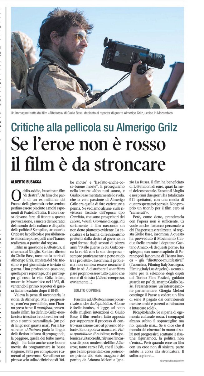 Amici , andiamo tutti a vedere #Albatross 
#AlmerigoGrilz
