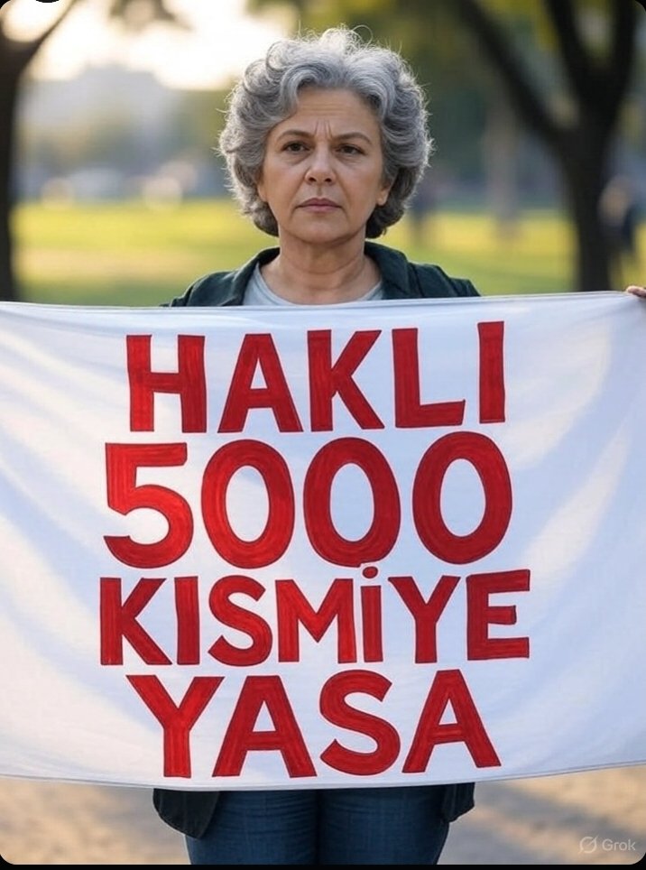 Aynur99551744's tweet photo. 5000 Prim ve Kısmi Emeklilik Anayasal Haktır İadesi Şarttır ‼️

@RTErdogan
@_cevdetyilmaz
@isikhanvedat

#5000KısmiölümeTerkedildi
#EmekliölümSınırında https://t.co/8nbK4SgWAi