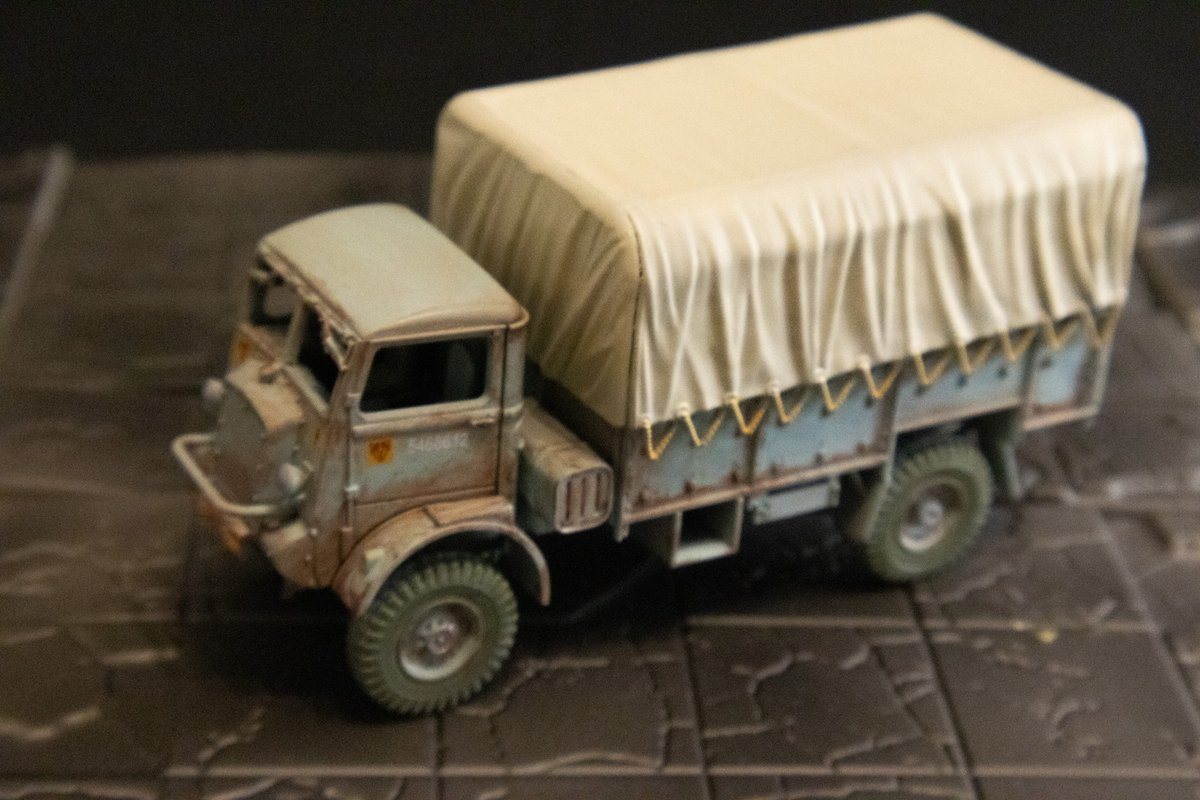 CyanMolds's tweet image. ルビコンモデル イギリス軍 ベッドフォード カーゴトラック完成！🎉