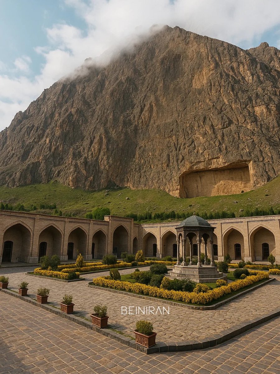 This Caravanserai welcomed Silk Road traders from the 1600s to 1800s.

Nestled by Mount Bisotun in Iran, a place steeped in the Persian poetic legend of Farhad:

The devoted lover who carved through stone for his beloved Shirin, only to end his life when lied to about her death.
