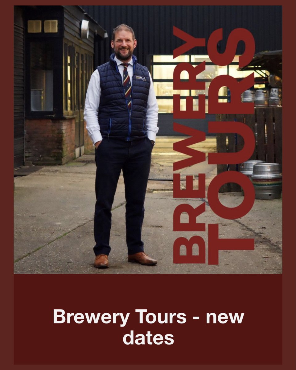 Brewery Tours - new tour dates for August, below.
 
August
Saturday 16th, 2pm - just released 
Friday 22nd, 2pm - just released
Saturday 23rd, 2pm - just released

Interested? Please cut n paste👉 shop.chilternbrewery.co.uk/collections/br… 

#brewery #brewerytour #aylesbury #chilterns #indiebeeruk