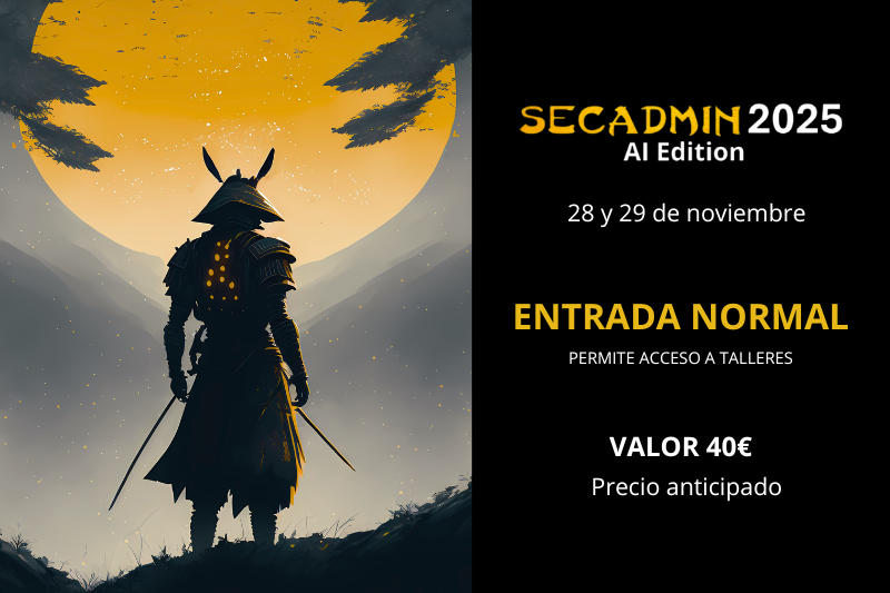 secadm1n's tweet image. ¿Por qué no puedes perderte #secadmin2025?
✅ Aprende de los mejores expertos en #ciberseguridad.
✅ Acceso a charlas técnicas y casos reales.
✅ Conecta con profesionales y empresas del sector.
🎫 Compra tu entrada ahora 👉 secadmin.es/tienda-secadmi…