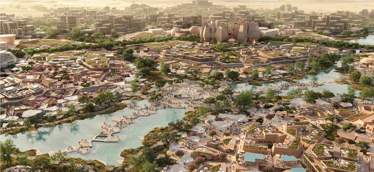 SaudiProject's tweet image. شركة #إكسبو_2030_الرياض إحدى شركات صندوق الاستثمارات العامة، تطرح عقد إنشاء المرافق المؤقتة وأماكن إدارة المشروع تمهيدًا لانطلاق أعمال البناء في موقع المعرض شمال العاصمة، والذي يمتد على مساحة تفوق 6 ملايين متر مربع، ومن المتوقع أن يستقبل أكثر من 40 مليون زائر