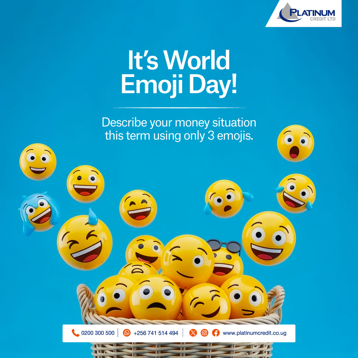 Are you feeling 💸, aiming for a 🏠, or dreaming of 🚗? Comment your 3-finance-emoji combo below and let’s see who can sum up.

To apply, simply call us on 0200300500, WhatsApp us on 0741514494 or visit our website: 
platinumcredit.co.ug

#ThereWhenYouNeedUs