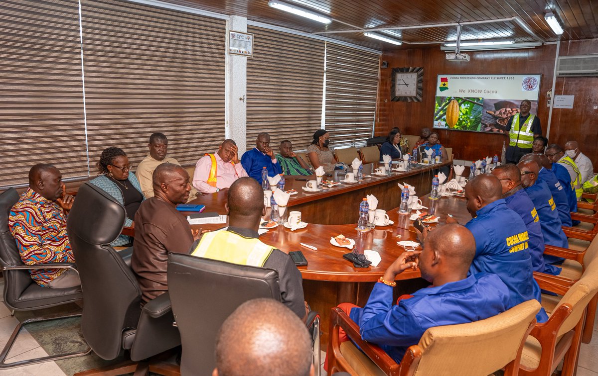 Goldentreegh's tweet photo. The visit included a meeting and factory tour, providing insights into  CPC's operations and cocoa value addition. https://t.co/qfqLitOzBG