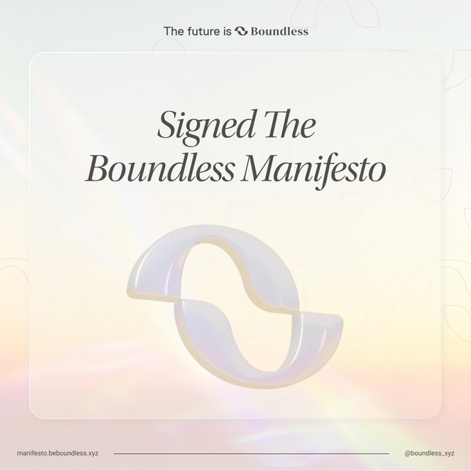 ToxicTrick44's tweet photo. Just Signed The @boundlesshq Manifesto. Committing to an abundant future. https://t.co/XNkXmnHaEf