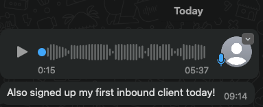So happy for this client man

He had an amazing coaching offer but was stuck in the low ticket flywheel

Charging $50 a week and delivering as if his clients had paid him $15k upfront.

We spent about two hours together and built out a higher ticket offer.

We landed on $2,000