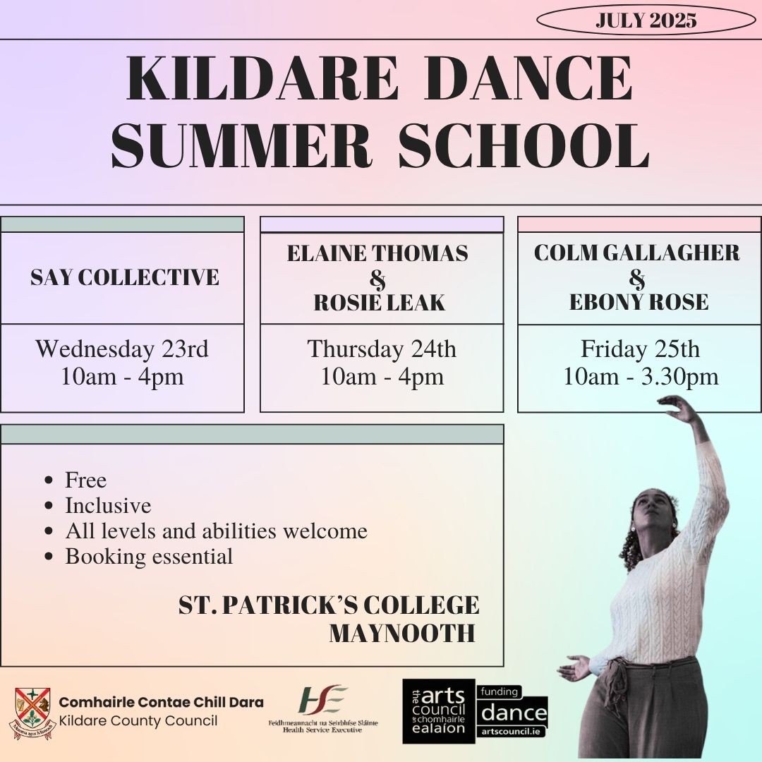 Kildare Arts Service (@artsincokildare) on Twitter photo Kildare’s Dance Summer School is back! 23 – 25 July 2025. Free to attend, booking essential buytickets.at/kildareartsser… Whether you're a seasoned dancer or just curious to move, we welcome all abilities and backgrounds <a href="/LuailDance/">LuailDance</a> <a href="/PAFIreland/">Performing Arts Forum</a> <a href="/DanceIreland/">Dance Ireland</a> <a href="/Collegeofdance/">The College Of Dance</a> Kildare’s Dance Summer School is back! 23 – 25 July 2025. Free to attend, booking essential buytickets.at/kildareartsser… Whether you're a seasoned dancer or just curious to move, we welcome all abilities and backgrounds <a href="/LuailDance/">LuailDance</a> <a href="/PAFIreland/">Performing Arts Forum</a> <a href="/DanceIreland/">Dance Ireland</a> <a href="/Collegeofdance/">The College Of Dance</a>