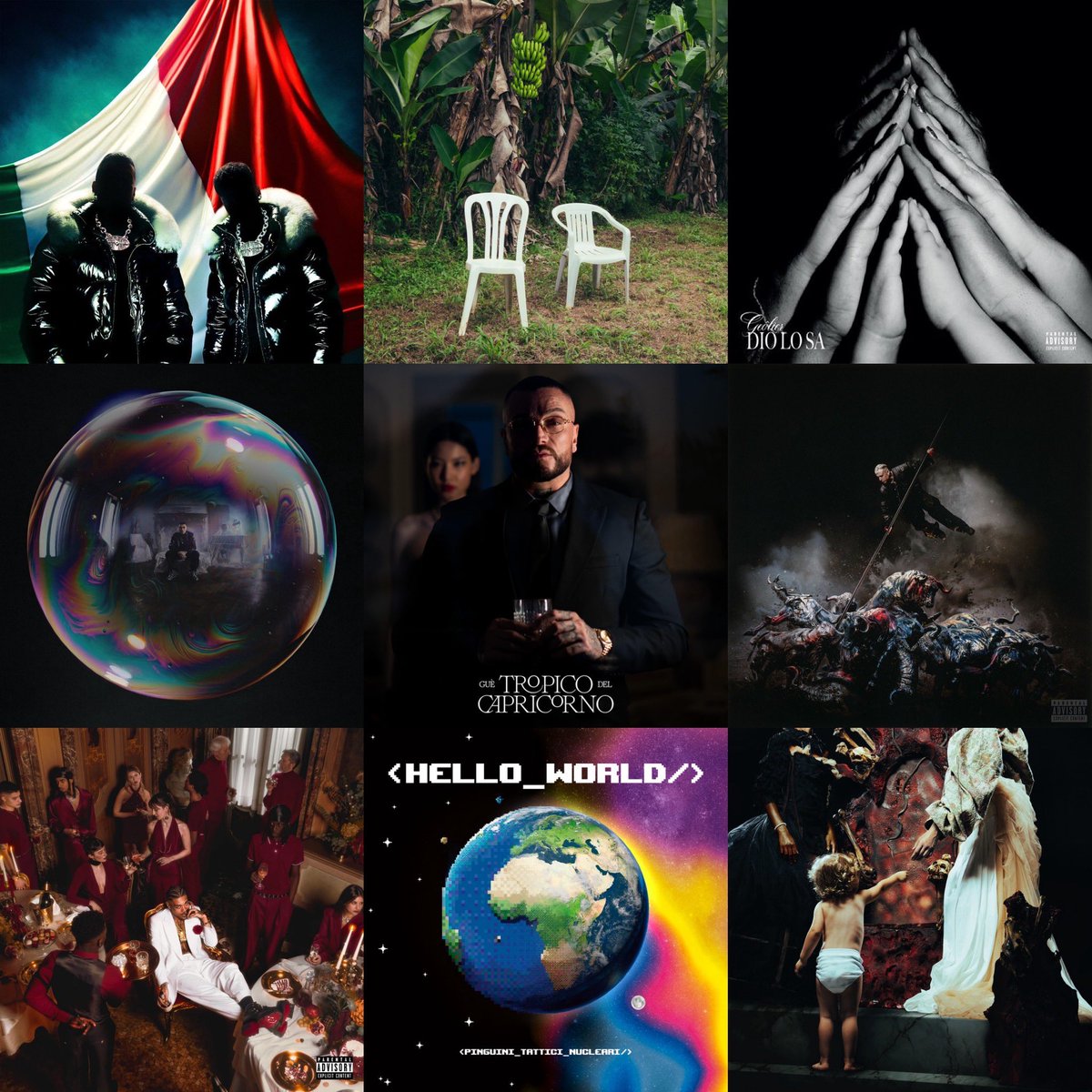 itparade_'s tweet image. Album più venduti nel primo semestre del 2025:

#1 Tutta Vita - @olly_nclusive 
#2 SANTANA MONEY GANG - @sferaebbasta &amp;amp; @Shiva16715292 
#3 DEBÌ TIRAR MAS FOTOS - @sanbenito 
#4 DIO LO SA - #Geolier
#5 È FINITA LA PACE - @marracash 
#6 Tropico del Capricorno - @THEREALGUE 
#7…