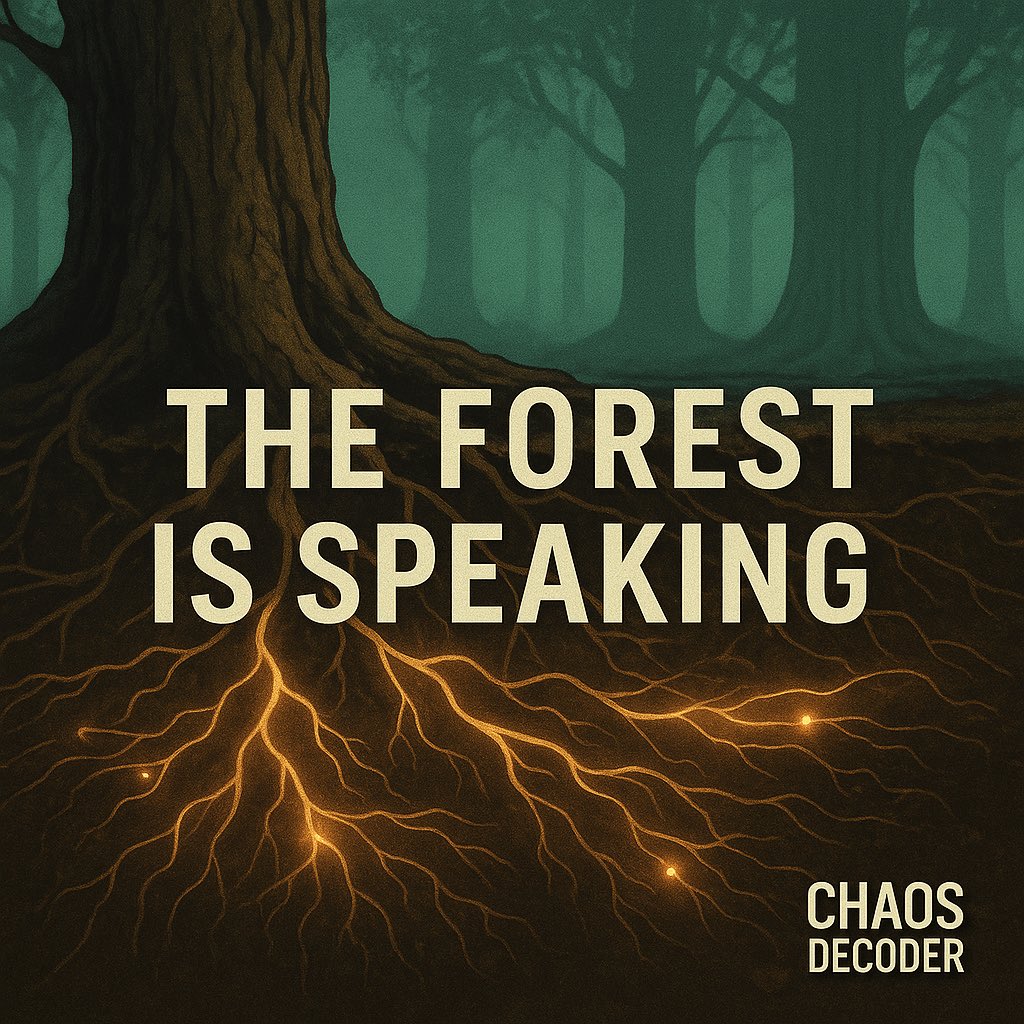 aimal_s's tweet image. Trees communicate underground.

They warn each other about predators.
They share nutrients.
They even recognize their “children.”

It’s called the Wood Wide Web.

Nature’s internet was here long before ours.

#ChaosDecoder #ScienceFacts #NatureNetwork #TruthDecoded