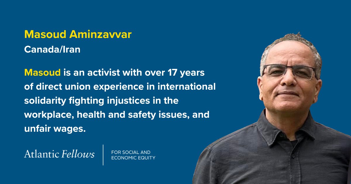 AFSEE_LSE's tweet image. To change #systemsofinequality requires knowledge, planning, and organising, says Masoud Aminzavvar, one of our new Atlantic Fellows for Social and Economic Equity.

🔗 afsee.atlanticfellows.lse.ac.uk/en-gb/fellows/…