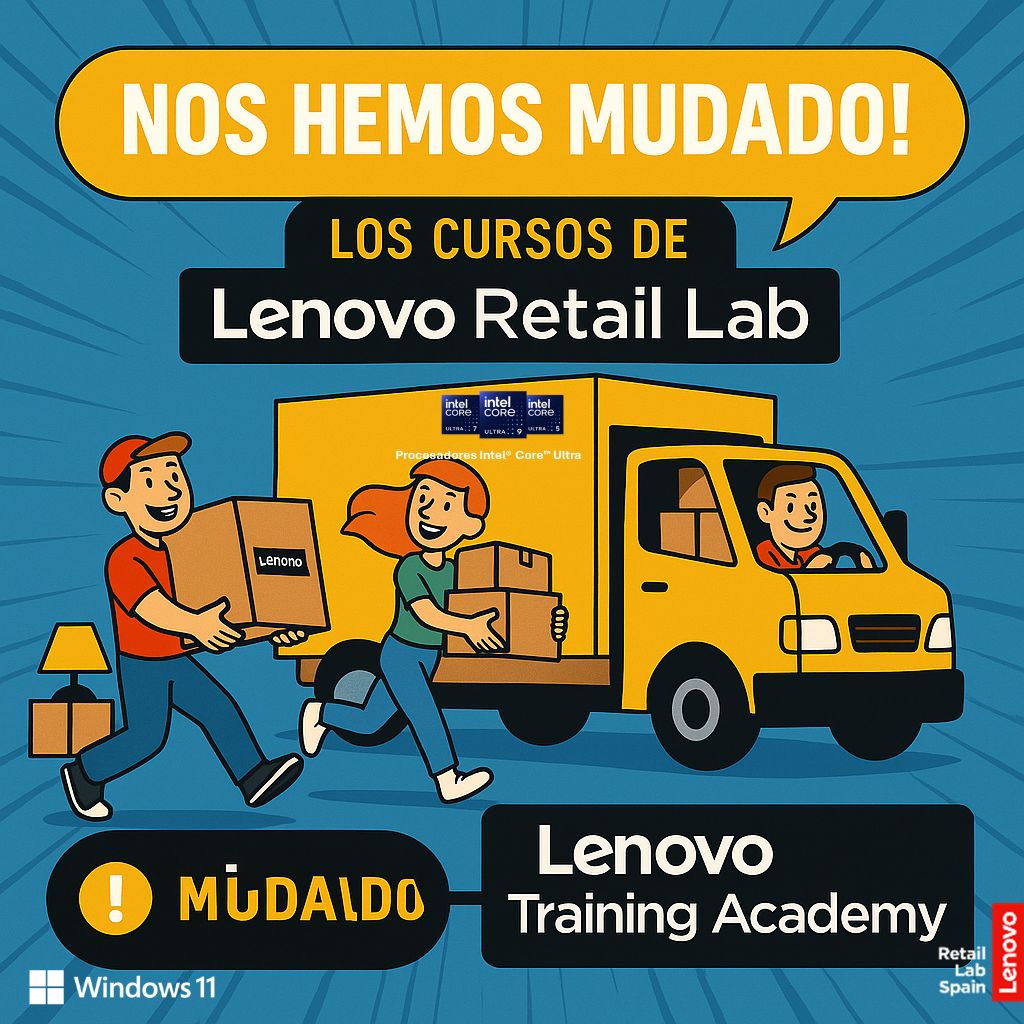 Lenovo_Training's tweet image. 📦 ¡ATENCIÓN VENDEDOR!
Los cursos de Lenovo Retail Lab ahora están en la Lenovo Training Academy 🎓
🚚 Misma energía, más formación
💡 ¡Múdate con nosotros!
👉 Código: BB1GB
#NosHemosMudado #LenovoTraining #FormaciónTech