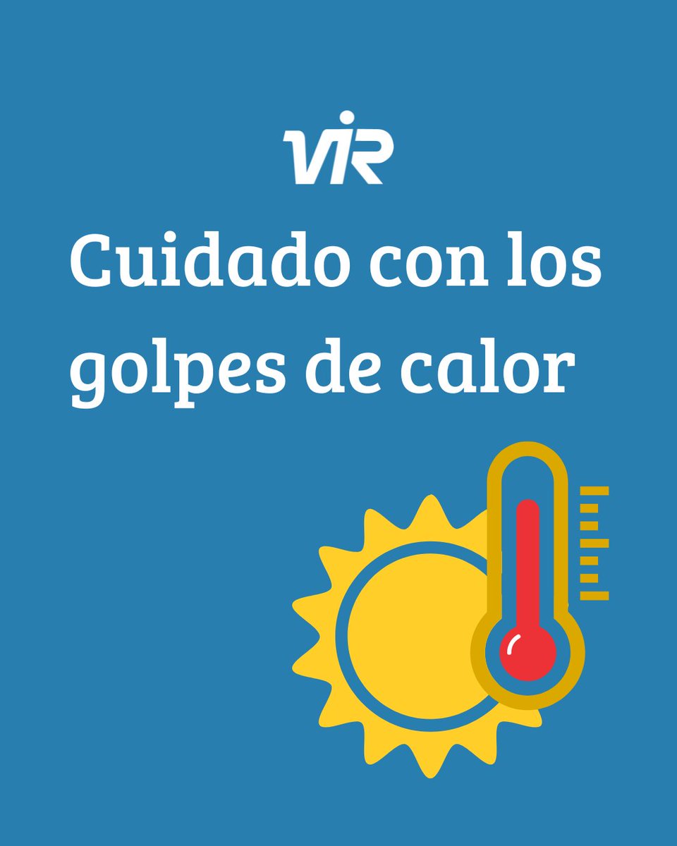 🥵 Con las altas temperaturas, el golpe de calor puede ser peligroso. ¡Evítalo! 👇
✅ Bebe agua
✅ Evita el sol de 12 a 17 h
✅ Ropa ligera y sombrero
✅ No hagas esfuerzo físico en horas de calor
🚨 Si hay síntomas (mareo, piel roja, vómitos): llama al 112.
#LaboratoriosVIR