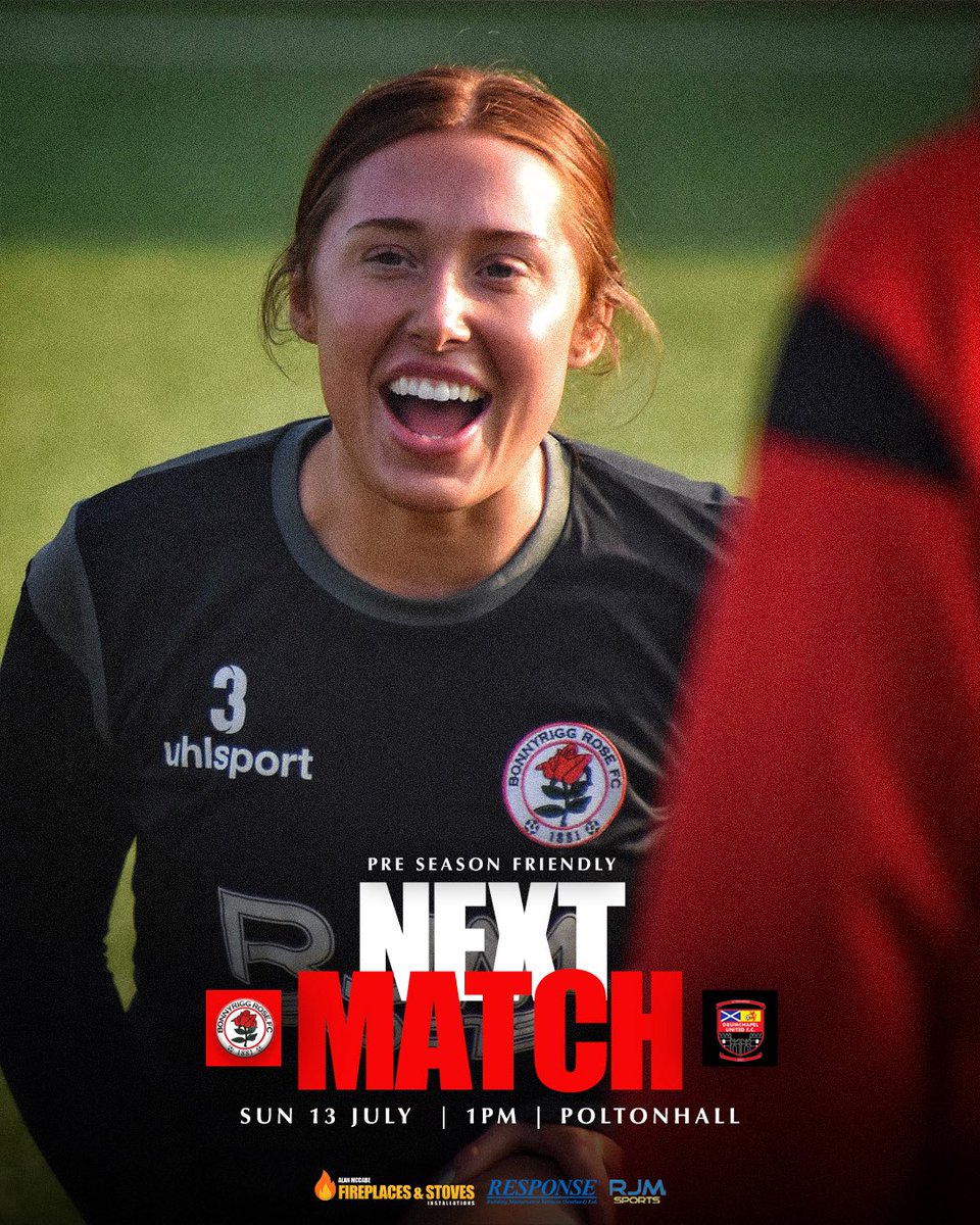 Bonnyrigg Rose Ladies (@bonnyriggladies) on Twitter photo ๐๐ ๐๐ซ๐ ๐๐๐๐ค! ๐
The skipper is buzzing & we hope you are too!
Your first chance to see the Rose this season as we welcome <a href="/DrumchapelU/">Drumchapel United</a> to Poltonhall ๐ ๐๐ ๐๐ซ๐ ๐๐๐๐ค! ๐
The skipper is buzzing & we hope you are too!
Your first chance to see the Rose this season as we welcome <a href="/DrumchapelU/">Drumchapel United</a> to Poltonhall ๐
