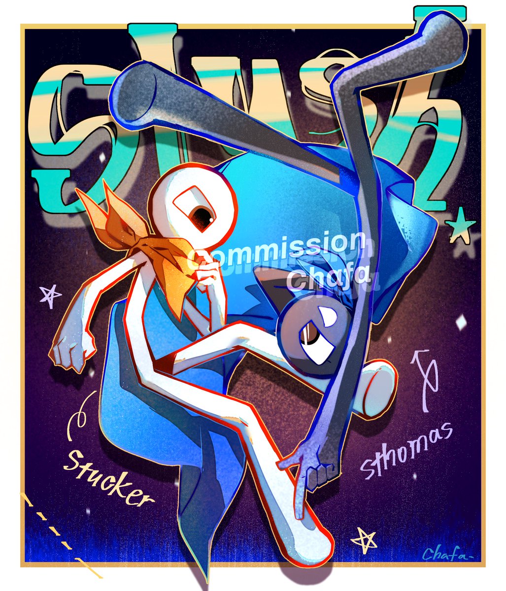 chafa4444's tweet image. #Slushinvaders #slush #Commission 
真的不戳啊，开心了
