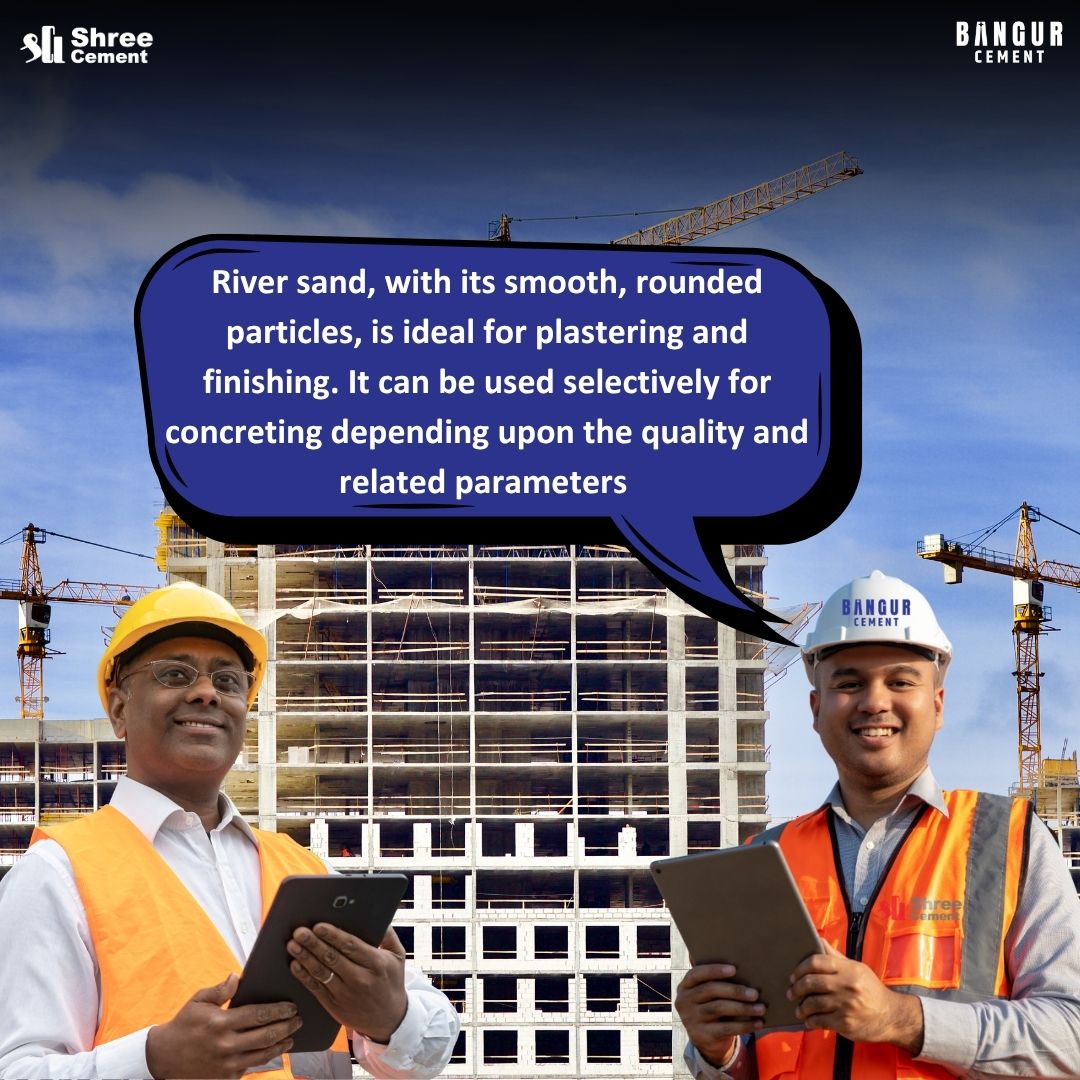 shreecementltd's tweet photo. Concrete facts, not concrete myths! #MondayMythBusting is here to dispel popular as well as lesser known misconceptions about application processes and set the record straight.
Is river sand suited for concreting? It’s time to dive into some solid facts.
#ShreeCement #BangurCement #BuildSmart #concrete