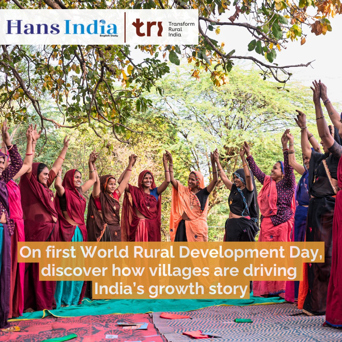 TRIFoundation's tweet image. Empower rural, impact global! 🌏
This World Rural Development Day, we are proud to reflect on our journey and renew our commitment to rural transformation.
“At TRI, we see this day as a celebration of the spirit that drives our villages forward. Rural communities are not…