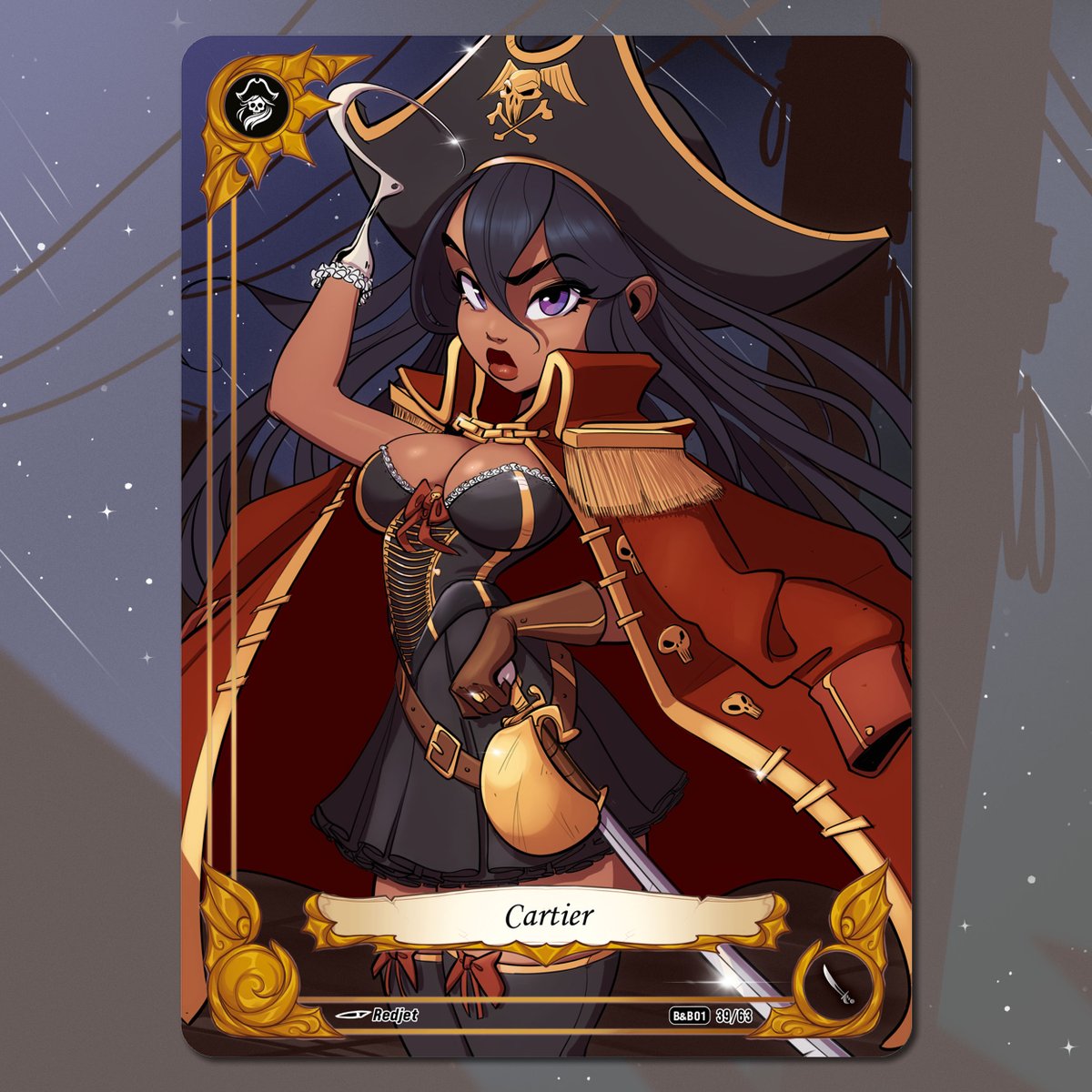 BootynBeauties's tweet image. Once cold and intimidating, Cartier found a family while fighting for her life in the ruthless world of the Outworld. But she had to lose her hand before realizing just how much her teammates meant to her...
Illustration: @deuza_art
kickstarter.com/projects/15951…
#waifu #kickstartertcg