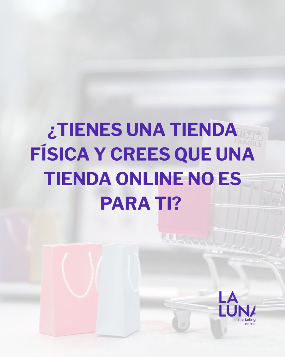 🛍️ ¿Tienes tienda física y crees que una tienda online no es para ti porque “vendes poco por ahí”? 💡 Error.

Una web te da:
🔎 Visibilidad
🤝 Confianza
💬 Atención 24/7
💸 ¡Y ventas!

❓¿No sabes por dónde empezar?
📩 Escríbenos: laluna.es