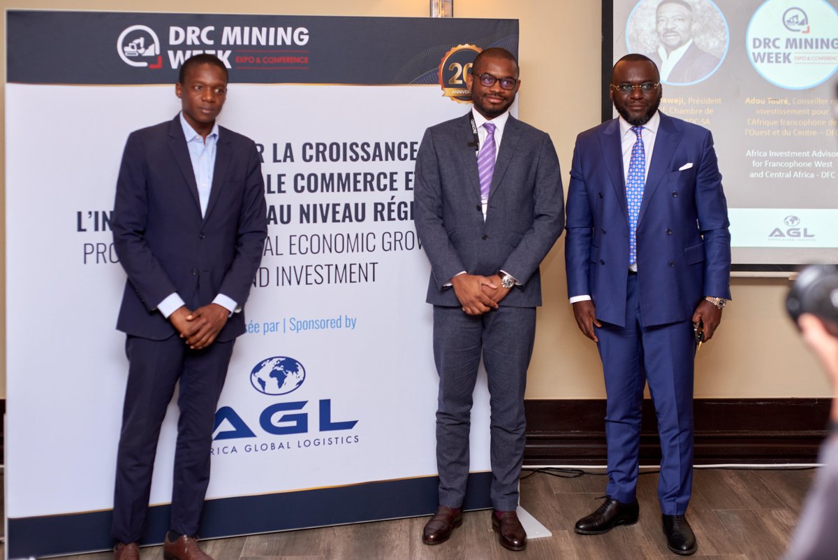 @drcminingweek (@drcminingweek) on Twitter photo At <a href="/drcminingweek/">@drcminingweek</a>, AGL sponsored a key session on driving regional growth. From infrastructure to trade corridors, experts explored a bold 5-year vision for Southern DRC.
#DRCMiningWeek #RegionalGrowth #TradeAndInvestment #InfrastructureDevelopment #MiningWithPurpose #AGLDRC At <a href="/drcminingweek/">@drcminingweek</a>, AGL sponsored a key session on driving regional growth. From infrastructure to trade corridors, experts explored a bold 5-year vision for Southern DRC.
#DRCMiningWeek #RegionalGrowth #TradeAndInvestment #InfrastructureDevelopment #MiningWithPurpose #AGLDRC