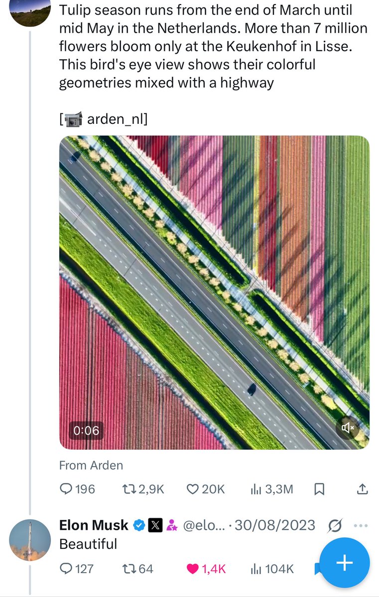 arden_nl's tweet photo. Hi @elonmusk since you liked my video, I officially invite you the Netherlands and show you around. There are some beautiful pieces of architecture and nature here that inspire something for Mars and I have a Model 3 ready to roam!⚡️ https://t.co/JiVriTFnuR