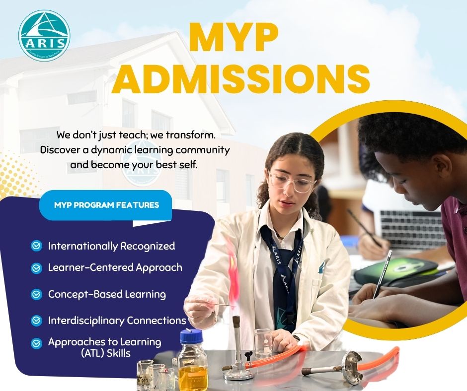 Ready for Year 10? Join ❤️ 🦅ARIS MYP, where we inspire innovation, empower leadership, and nurture global citizens through a transformative IB education.

Enrol now—spaces are limited!

#ARIS #IBWorldSchool #IBEducation #MYP #FutureReady #GlobalCitizenship #Ghana🇬🇭
