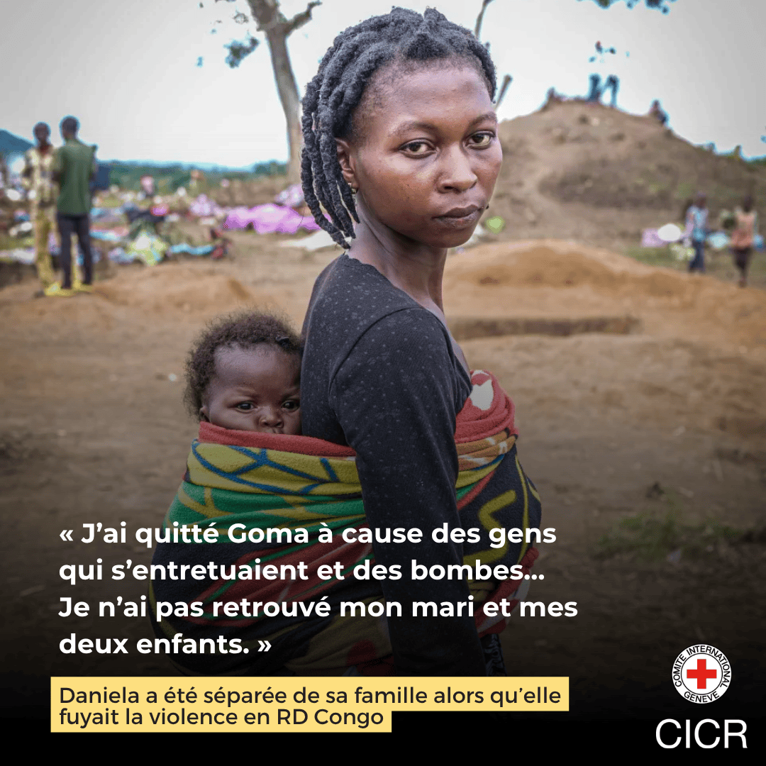 CICR_fr's tweet image. En fuyant les violences en RDC, Daniela a perdu le contact avec son mari et ses deux enfants.
Au Burundi nous aidons des familles comme celle de Daniela et d’autres à renouer les liens.
Leur histoire : ms.spr.ly/6012SfGFe