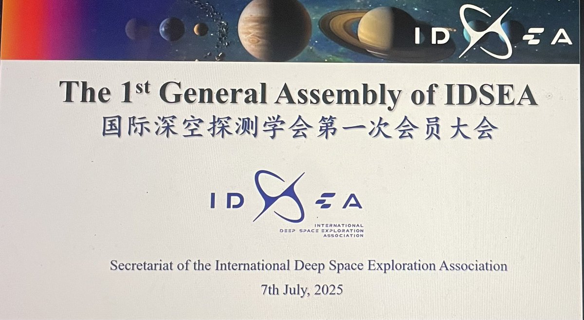 carlassharpe's tweet image. I am honoured to attend the first General Assembly of the International Deep Space Exploration Association (IDSEA) and to have been accepted onto the first council.
I believe collaboration is key to our future in space exploration, and to deriving real benefit from space on Earth