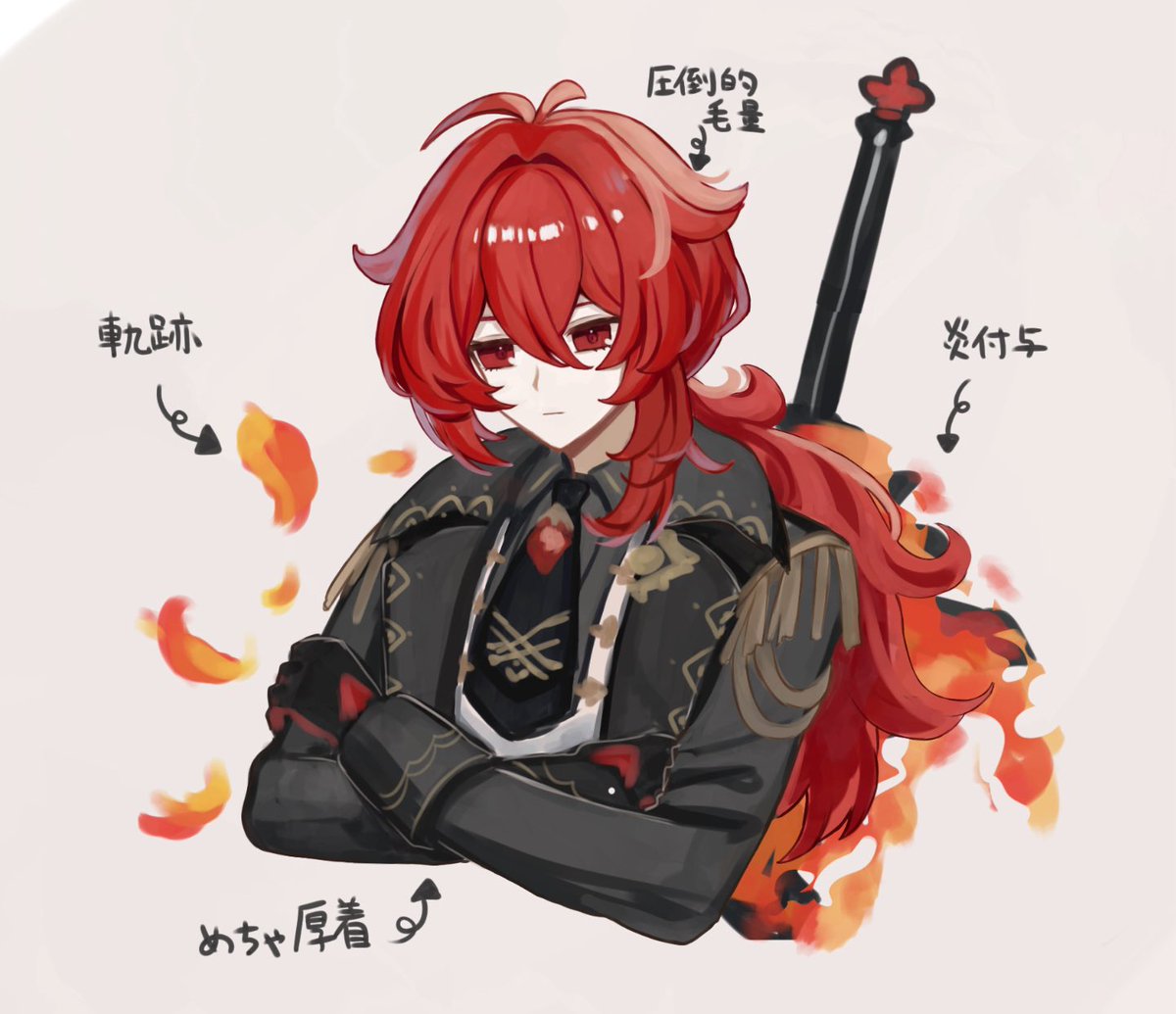 見てるだけで暑いgnsnキャラ5本指に入りそう