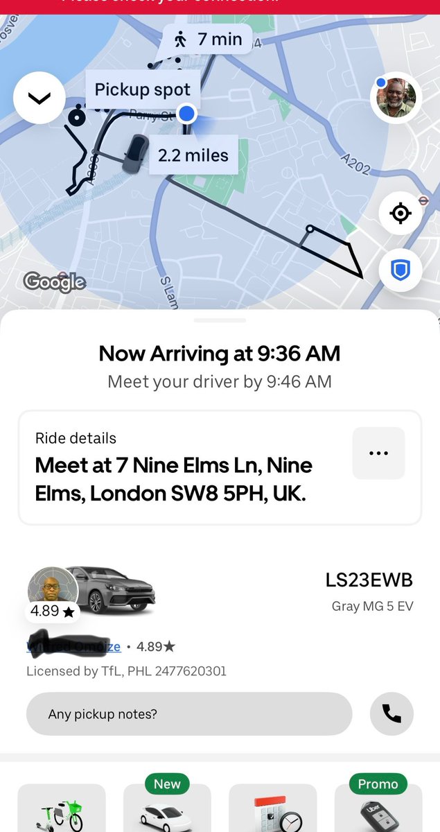 FranklinLDavis's tweet photo. @TfL @UberUK @MayorofLondon  Uber driver was running a nasty scam this morning. Pre-booked to LHR for
9:00 am. Driver was parked 1 mile away waiting for me cancel. Finally after 30 mins,  I left and quickly got to the @HeathrowExpress 🙏🏿 https://t.co/VMWi75lPFE
