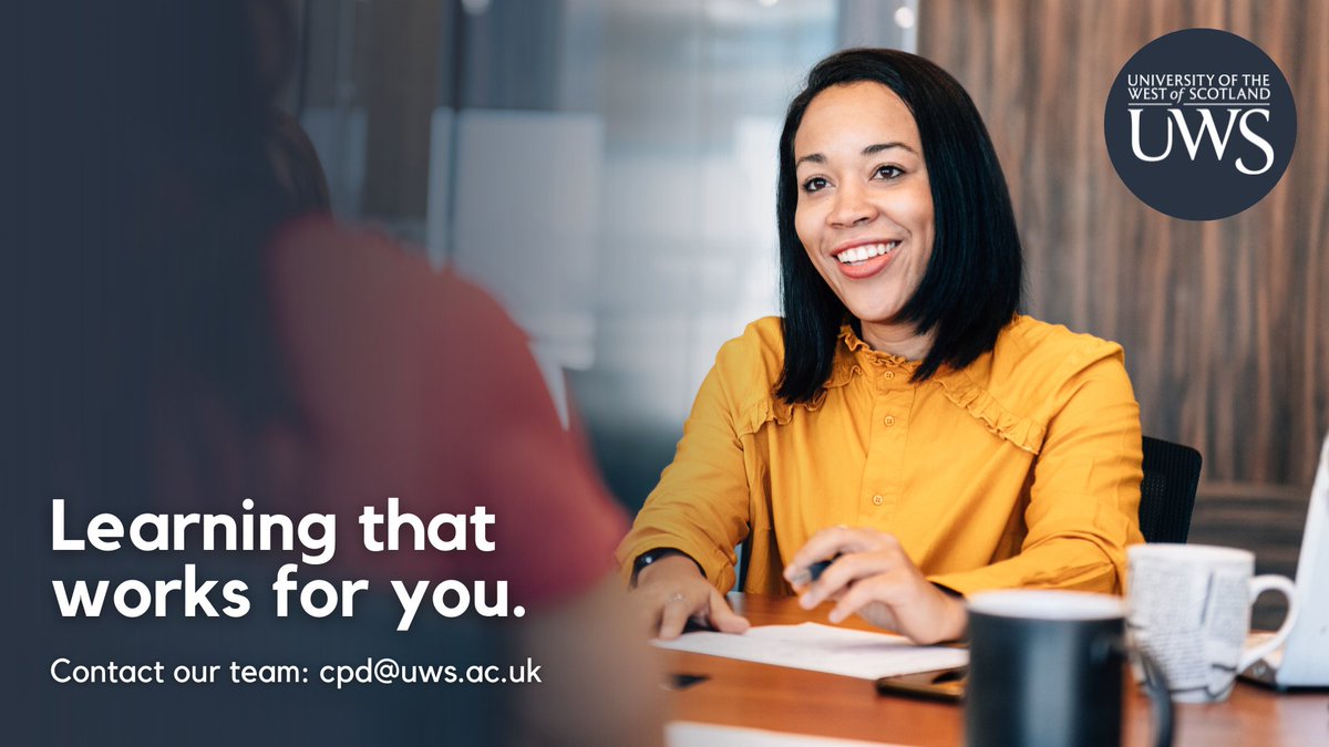 Not sure where to start with CPD? 
Let’s find the right path together.  

If you're struggling to decide which course is best for you and your needs, our team are here to help.

Contact us to discuss your options: cpd@uws.ac.uk