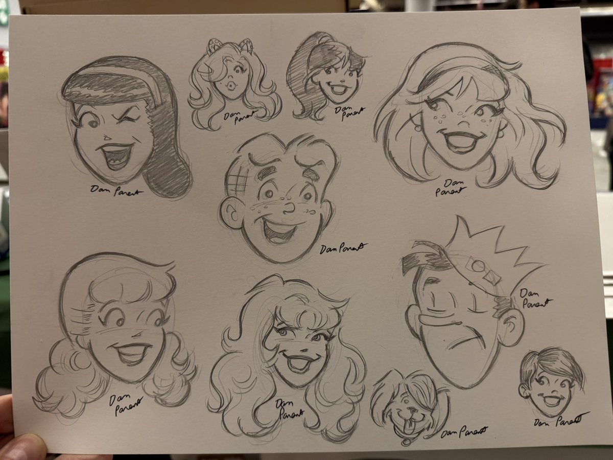 parentdaniel's tweet image. Thank you Montreal COMICON for a great show! Here are some sketches from the show ! @ArchieComics @Mtlcomiccon