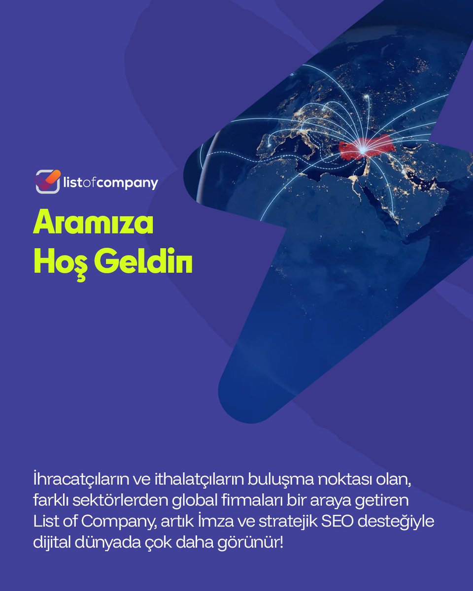 Hoş Geldin List of Company ⚡️ 

Amacımız, sektörel aramalarda List of Company’yi öne çıkarmak ve dijital görünürlüğünü anlamlı ölçüde artırmak.