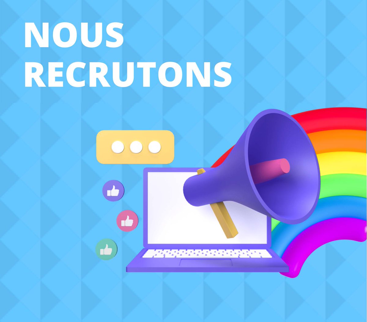 Le Centre d’information des NU à Tunis recrute un(e) Community Manager dans le cadre du programme des VNU, financé par l'ambassade de Suisse.
Postulez dès maintenant bit.ly/3Gwlcfh
Date limite : 17 juillet 2025
Partagez autour de vous ! 
(Volontariat rémunéré )